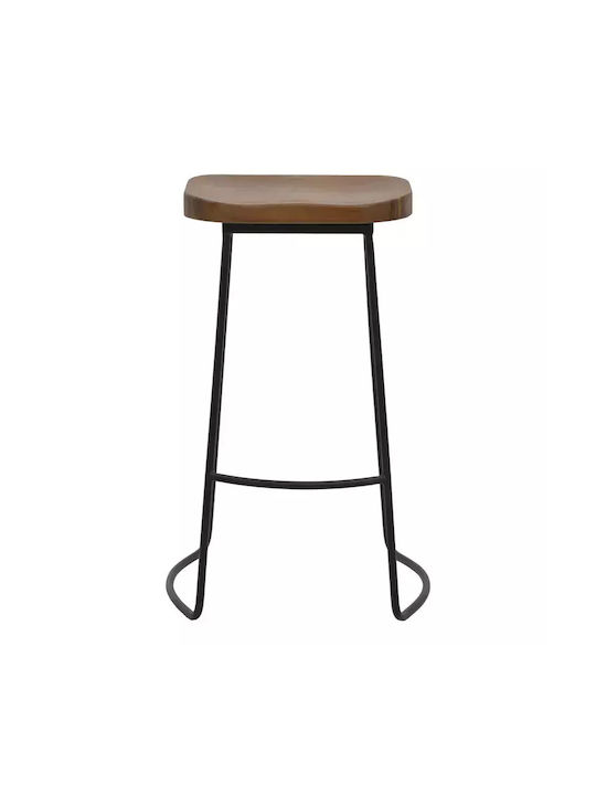 Stool Bar Wooden Lamul Walnut-black 48x42x71cm