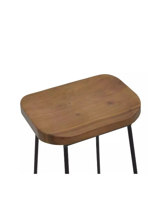 Stool Bar Wooden Lamul Walnut-black 48x42x71cm