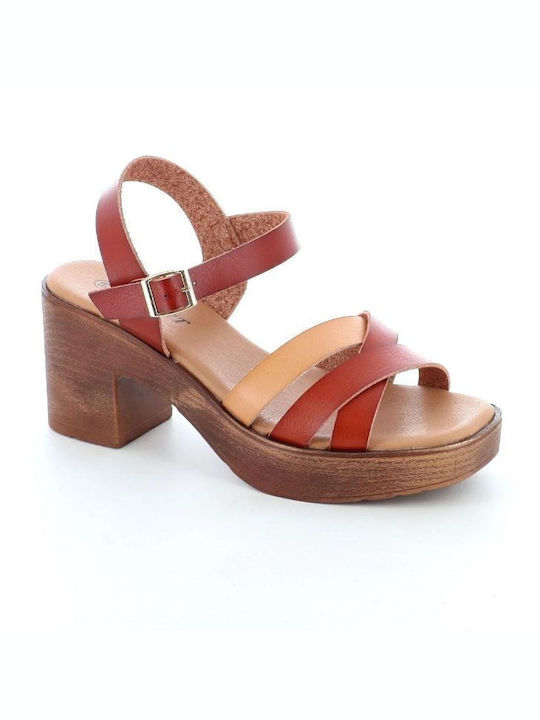 B-soft Sandal Triple Strap Band 405.2409-l Tan