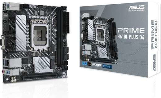 Asus Prime H610I-PLUS D4 Placă de bază Mini ITX cu Intel 1700 Socket