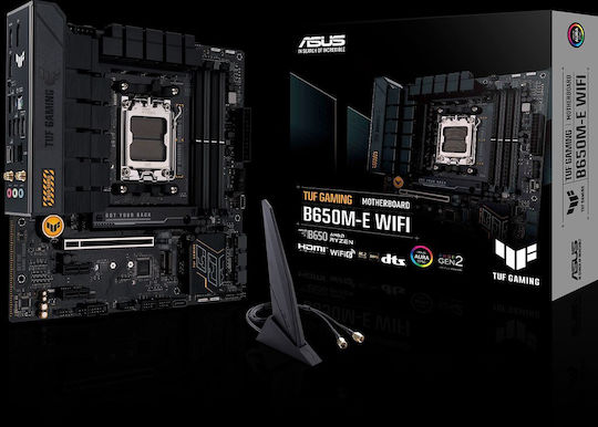 Asus TUF Gaming B650M-E WiFi Motherboard Micro ATX με AMD AM5 Socket 90MB1FV0-M0EAY0