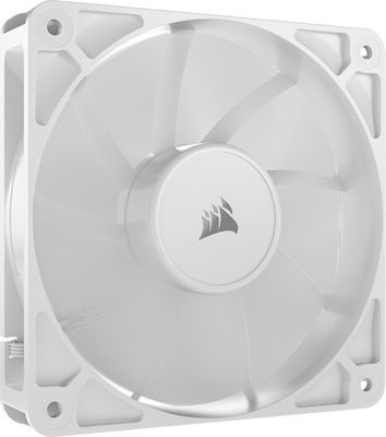 Corsair RS120 Case Fan with White Lighting and Connection 4-Pin PWM 3pcs White