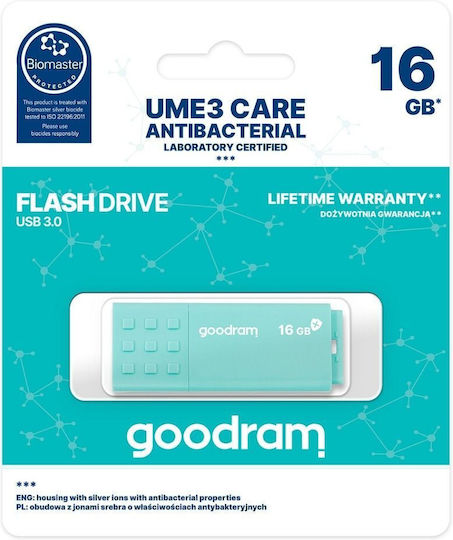 GoodRAM UME3 Pendrive 16GB USB 3.0 Stick Πράσινο