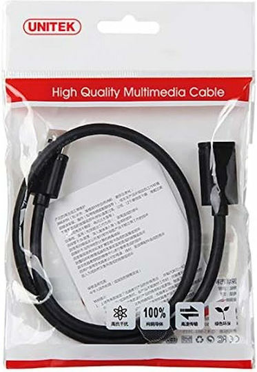 Unitek USB 3.1 Cable USB-A male - USB-A female Μαύρο 2m (Y-C459GBK)