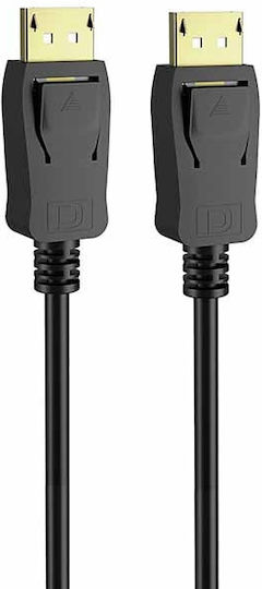 Powertech Cable DisplayPort male - DisplayPort male 3m Black (CAB-DP051)