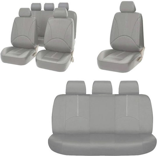 Car Seat Covers Leatherette Grey