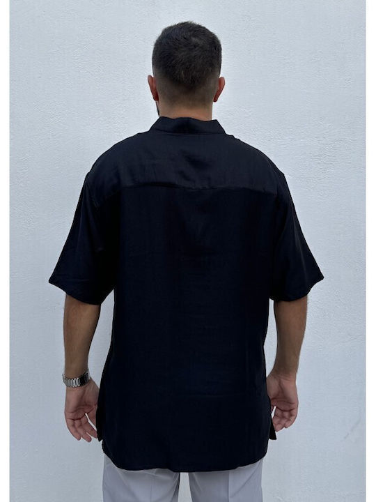 Kurzarmbluse Black