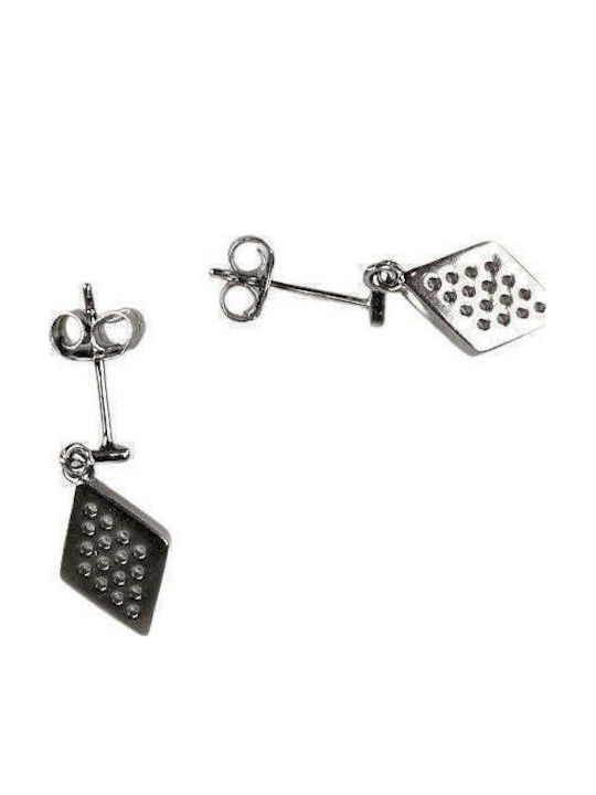 925 Silver Diamond Earrings