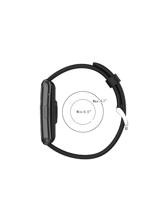 Armband Silikon Schwarz (Huawei Watch Fit)