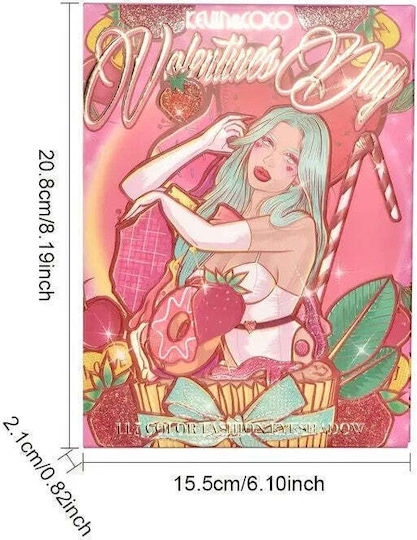Kevinandcoco Eyeshadow Palette 117 Colors 4 Layers Rotating Includes Highlighter Blush Rectangular 112g 20.8 X 15.5 X 2.1 Cm Multicolor