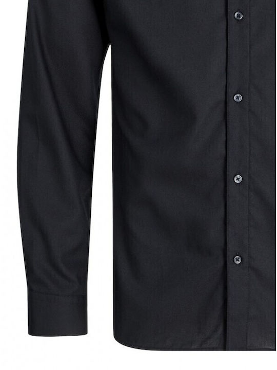 Long-sleeved Cotton Shirt Black