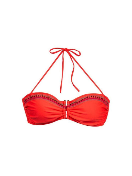 Protest Strapless Bikini with Adjustable Straps Orange