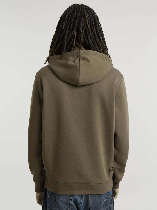 G-Star Raw Core Men's Sweatshirt with Hood Brown