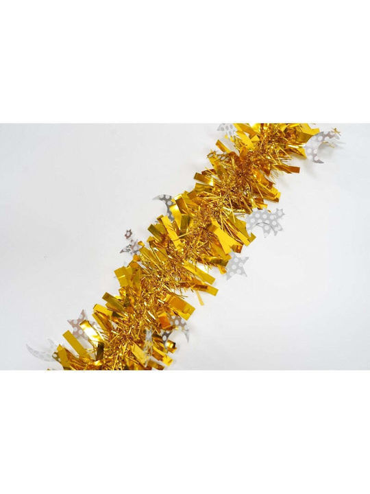 Crăciun Ghirlande Plastică Auriu 200x9cm 1buc