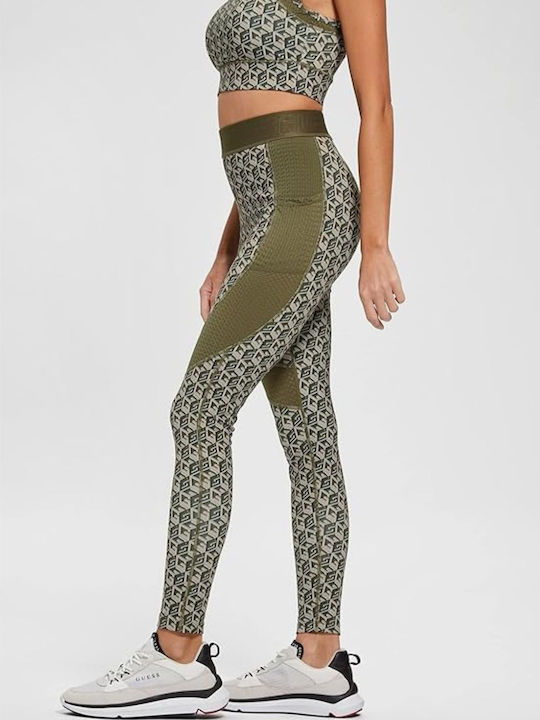 Guess Women's Training Legging Khaki