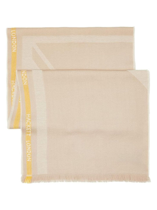 Hackett Men's Wool Scarf Beige