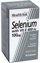 Health Aid Selenium & Vitamin E 100mg 30 capace