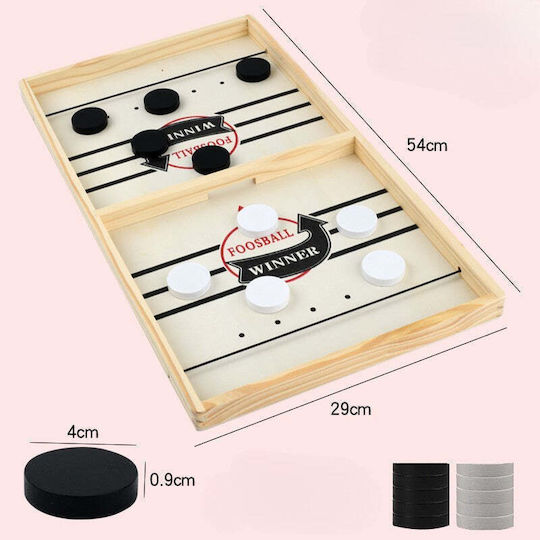 Interactive Foosball Game Flippy Ice Hockey Tip Wooden 10 Game Pieces +4 Years 54 X 29 Cm Multicolor