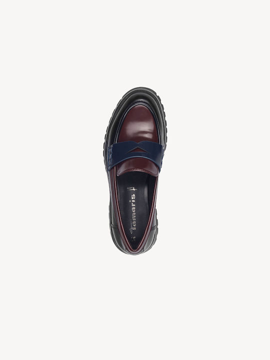 Tamaris Women's Loafers in Burgundy Color