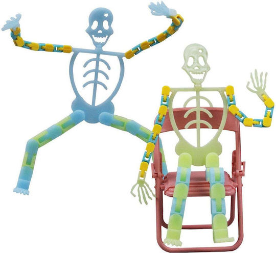 Mobile Phone Holder Adult Decompression Toy Halloween Skeleton Light Type Green Length 17 Cm