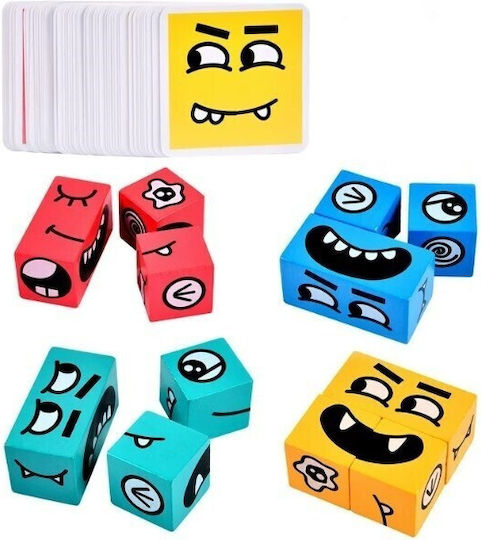Jucărie Montessori Flippy pentru Copii Cub din Lemn Fete Asamblare 64 Carduri Distractive Băieți Fete Vârsta +3 Ani Cutie Educațională din Aluminiu 13.5 X 4 X 9 Cm Multicolor