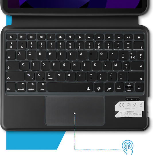 MW Флип Капак с Клавиатура Черен iPad 2022 10.9 инча