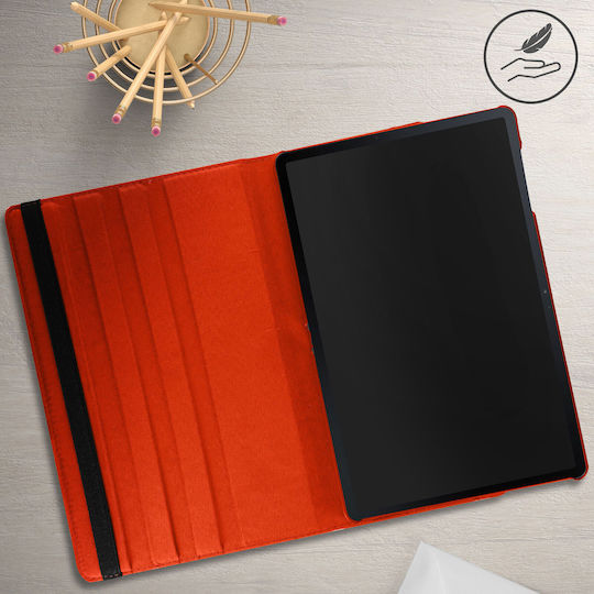 Avizar Flip Cover Περιστρεφόμενη Κόκκινη (Samsung Galaxy Tab S7 FE)