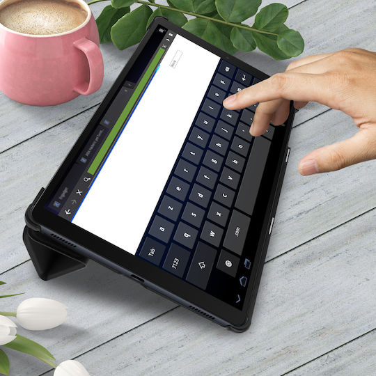 Avizar Klappdeckel Synthetisches Leder Schwarz Samsung Galaxy Tab A 10.1 2019 FOLIO-TRIF-BK-T515