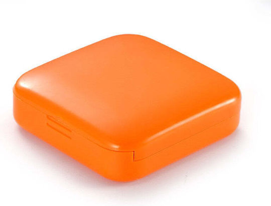 Täglich Pillendose in Orange Farbe 2Stück