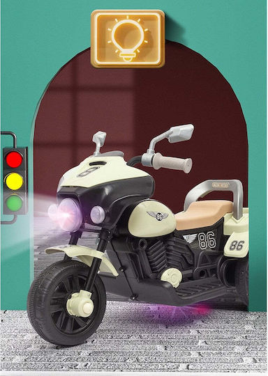 Motocicletă pentru copii Electrică Alb