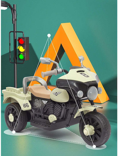 Motocicletă pentru copii Electrică Alb