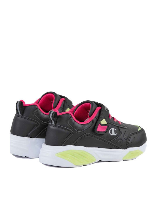 Wave PU Low Cut K Детски Спортни Обувки Running с Велкро Черни