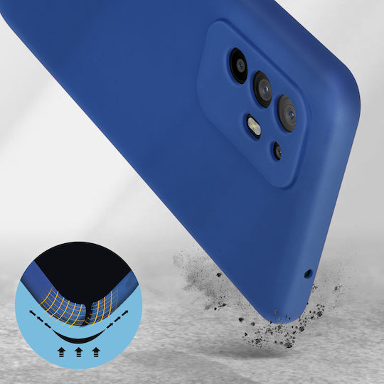 Калъф Oppo A94 5g Силиконов Полутвърд Soft Touch Син