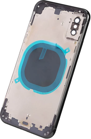 Clappio Καπάκι Μπαταρίας Μαύρο για iPhone XS