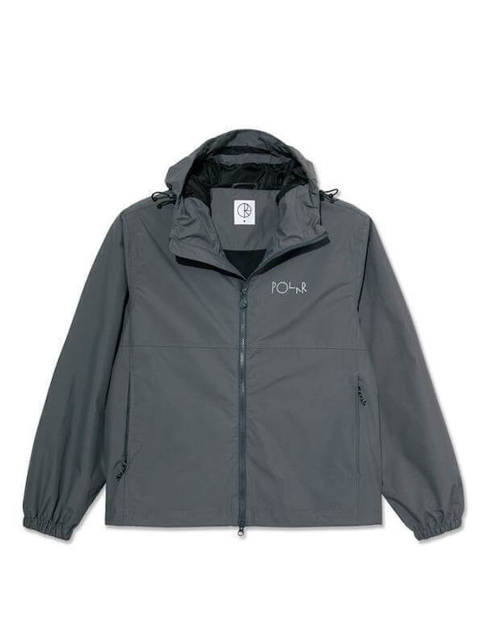 Polar Herren Jacke Lässig Wasserdicht Graphite