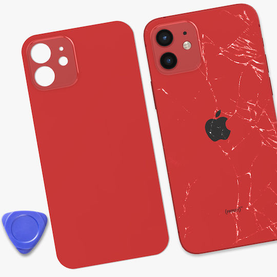 Clappio Batterieabdeckung Rot für iPhone 12