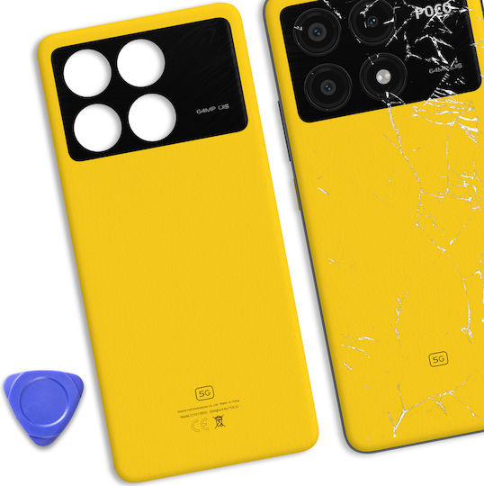 Clappio Battery Cover Yellow for Poco X6 Pro