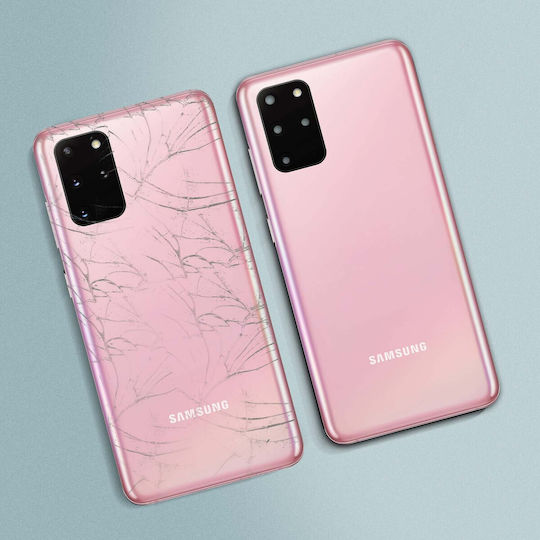 Clappio Κапак за замяна на батерията Розов за Samsung Galaxy S20 Plus