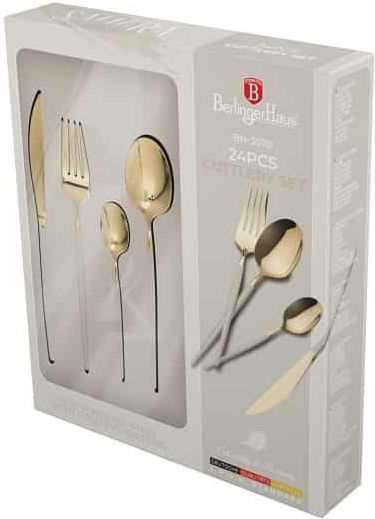 Berlinger Haus Set de Tacâmuri Inoxidabil Auriu 24buc