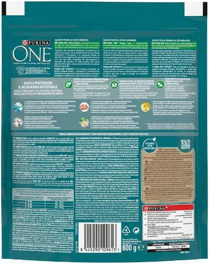 Purina One Cat Dry Food with Turkey 0.8kg