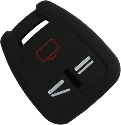Car Key Cover Case made of with 3 Buttons for Opel in Blue Color