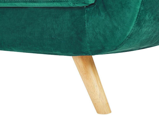 Beliani Husă Elastică Fotoliu Green Velvet 80εκ. 1buc