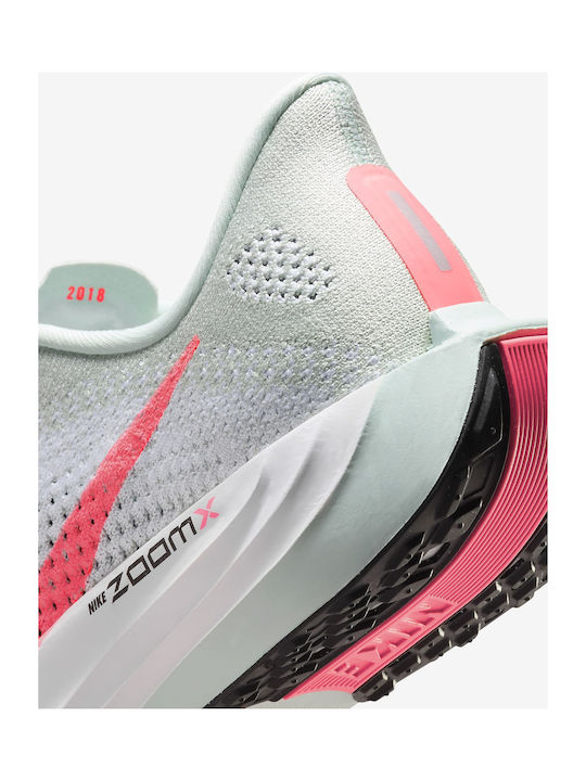 Pegasus Plus Γυναικεία Αθλητικά Παπούτσια Running Barely Grey / Λευκό / Μαύρο / Hot Punch