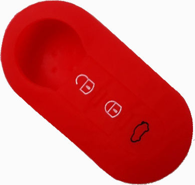 Car Key Cover Case made of with 3 Buttons for Fiat / Lancia in Blue Color