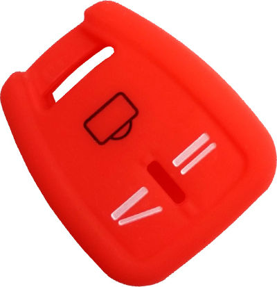 Car Key Cover Case made of with 3 Buttons for Opel in Black Color