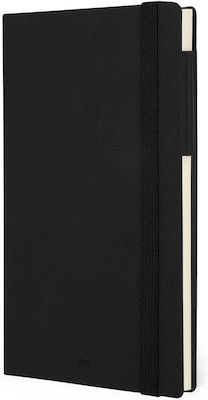 Weekly Diary 2025 Legami 12x18cm Medium Black Diamond Notebook Ag2512075