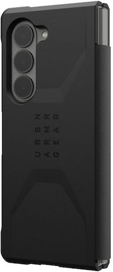 UAG Civilian Umschlag Rückseite Kunststoff / Silikon Schwarz (Galaxy Z Fold6)
