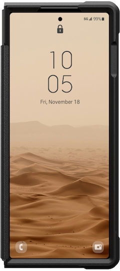 UAG Civilian Umschlag Rückseite Kunststoff / Silikon Schwarz (Galaxy Z Fold6)