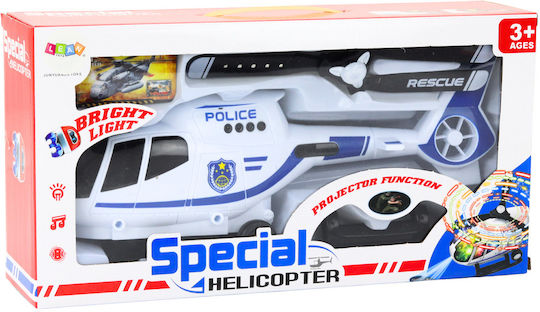 Police RC Helicopter with Driving Lights and Sounds