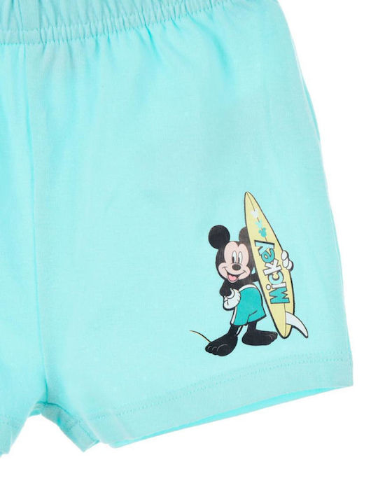 Kinder-Set mit Shorts Sommer 2Stück Hellblau